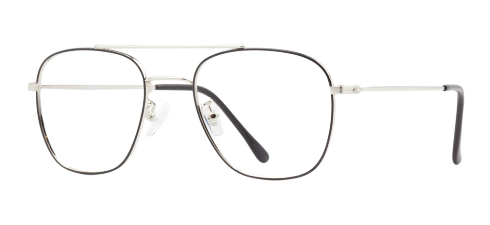 CARETTA Eyeglasses Teenage,Adult Man Rectangular Full-Rimmed Metal Unfiltered CRTTA MTL 7537-C.03